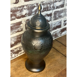 Pot à gingembre décoratif élégant en métal avec couvercle, pot à épices de luxe, récipient de rangement pour aliments, support pour pot à miel pour cuisine, à prix réduit - Product Image 2