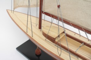 DRAGON <b>YACHT</b> NATURAL WOOD FINISHED - Handicrafts Wooden Classic <b>Yacht</b> Model for Collection Tabletop Decoration - Product Image 5