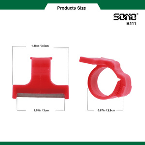 SONO B111 Industrial DIY Modern Ring Straight Knife Rope Cutter High Carbon Steel Blade Plastic Handle Hand <b>Thread</b> Garden <b>Tools</b> - Product Image 4