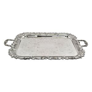 Plateaux en aluminium les plus vendus, taille et forme personnalisées, plateau de service alimentaire brillant argenté pour table, utilisés dans les hôtels et les restaurants - Product Image 5