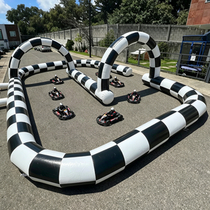 Piste de course gonflable géante pour karting en plein air, piste de course gonflable Didi Car, piste de course de Zorb Ball à vendre - Product Image 4