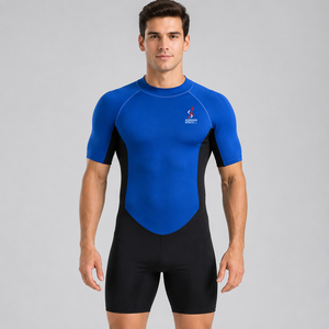 Maillots de bain pour hommes personnalisés de haute qualité pour l'été - Service OEM, logo frontal, design respirant une pièce - Product Image 1