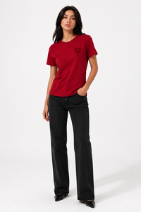 Nueva Camisa de Mujer con Bordado Chenille, Textura Suave, Logotipo Personalizado, Corte Regular, Manga Corta, para Todas las Temporadas, Acabado Premium - Product Image 4
