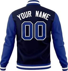 Veste d'hiver confortable pour homme, style Letterman, col montant, logo sur le devant, coupe-vent, haute qualité, écologique, à prix raisonnable - Product Image 2