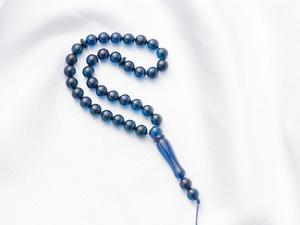 Perles de prière islamiques en résine de qualité supérieure (Tasbih/Misbaha) faites à la main, en forme de hibou, thème ange, légères, Dhikr spirituel musulman - Product Image 1
