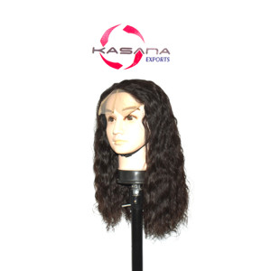 Perruque indienne Kinky Straight, aspect cuir chevelu naturel, faite à la main, cheveux Remy, base Full Lace pour volume, bonnet léger - Product Image 4