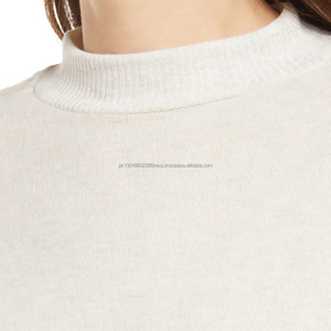 Maglietta da <span class=keywords><strong>donna</strong></span> personalizzata con orlo curvo e collo termico - Product Image 4