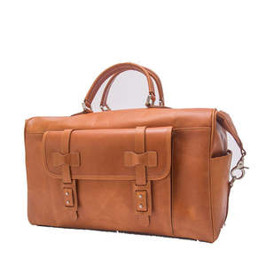 Bolsa de viaje de cuero para hombre, bolsa de lona, equipaje de mano para pasar la noche, bolsa deportiva - Product Image 4