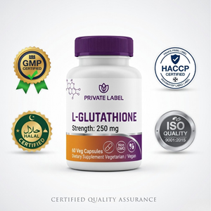 Cápsulas de L-Glutatión de Marca Privada, Suplemento Dietético para Adultos, Suministro OEM - Product Image 3