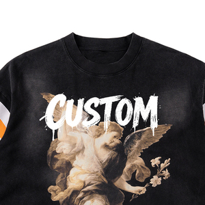 Custom Oversized Screen Printing Sun Fade Crop <b>T</b> Shirt Top Quality Cotton Fabric Front Printing <b>Back</b> Sun Fade <b>T</b> Shirt For Men - Product Image 6