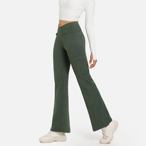 Pantalon d'été pour femme de haute qualité, coupe droite, jambe large, style décontracté, évasé, ample, jogging baggy - Product Image 3