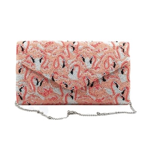 Sac à main à bandoulière en perles de broderie de luxe pour fille femme Sac à main à bandoulière pour mariage Cadeau de fête Sacs à main - Product Image 1