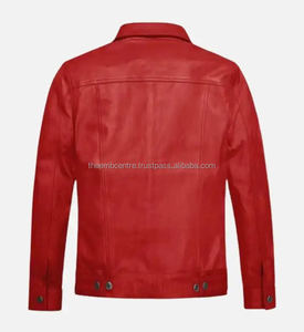 Veste en cuir souple réglable pour hommes Nouvelle arrivée Vêtements de mode à manches longues Veste de style dernier cri pour hommes - Product Image 3