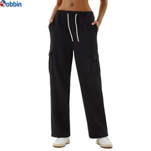 Latest Design Solid men's <b>Pants</b> Trousers Flared Straight Cargo <b>Pants</b> Custom Sweatpants Women Cotton Wide Leg Full <b>Pant</b> Stylish - Product Image 4