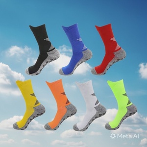 Children Youth Crew <b>Thick</b> Knitted Breathable Anti Slip Football Socks Polyester Cotton Summer Birlag Sports - Product Image 5