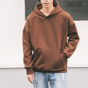 Custom Heavyweight Oversized Hoodie 100% Cotton Fleece Pullover Men Hip Hop <b>Blank</b> Hoodie OEM Manufacturer - Product Image 4