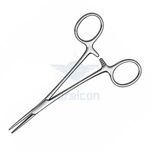 Micro-Mosquito Artery Forceps <b>12</b> cm / 4-3/4 Inch Curved Extra Delicate Stainless Steel Hemostatic Forceps Microsurgical - Product Image 3
