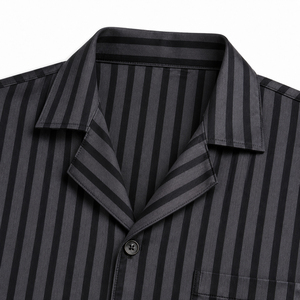 Ensemble de pyjama en soie personnalisé de haute qualité 2026 pour hommes – Vêtements de détente en soie douce à manches courtes - Product Image 4