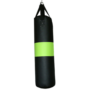 Sac de frappe vide pour entraînement de boxe et fitness, à suspendre ou autoportant, avec longue chaîne, pour la gym - Product Image 4