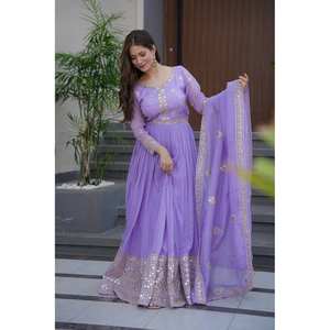 Vestido de Noche Elegante con Bordado de Diseñador y Lentejuelas para Fiesta - Product Image 1