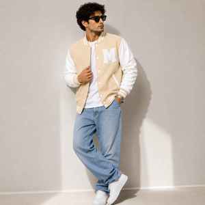 Custom Men's Letterman Varsity <b>Jacket</b> Wool Body Breathable Quick Dry Winter Wear <b>Smart</b> Stylish Front Logo OEM - Product Image 4