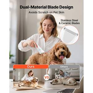 4-in-1 <b>Dog</b> Clippers Kit Low Noise Rechargeable Pet Shaver 6 Combs 4 Detachable Blades <b>Nail</b> <b>Grinder</b> Set Waterproof Cordless Pet - Product Image 3