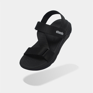 Casual Open Toe with Elastic Strap Anti-Slip Breathable Sole in Black Color OEM Shondo F7R Racing Sandals From Vietnam Available - Product Image 4