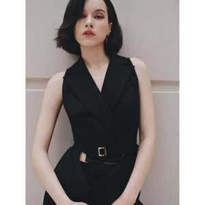 <b>Waistcoat</b> Black Sleeveless Vest Gilet Instock Office wear Formal Casual Smart <b>Women</b> Elegant Business Good Price - Product Image 1