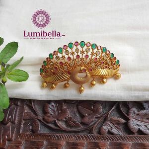 Peacock Style Hair Clip-Handmade Rhinestone Metal Hair Pin for Girls Wedding & Casual Decor - Product Image 1
