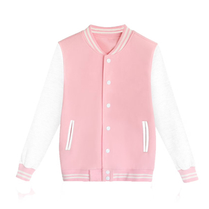 OEM Custom Winter Nylon/Cotton Sleeve Wool <b>Baseball</b> <b>Jacket</b> <b>Men</b> Plus Cotton Varsity <b>Jackets</b> Stand Cartoon Windproof Breathable - Product Image 1