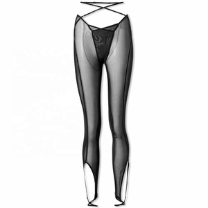 Trendy Pants 2022 Summer Outfits men Mesh Skinny Stretch Leggings Women Clothing Women'S Pants & <b>Trousers</b> - Product Image 1