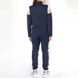 Survêtement d'hiver personnalisé pour femme 2026, ensemble de jogging anti-bactérien respirant en polyester/coton avec broderie effet vieilli - Product Image 4