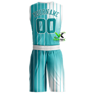 Ensemble de maillots de basket-ball écologiques VANTEX, design camouflage rouge, respirant, uniforme d'équipe - Product Image 4