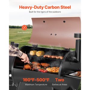 Griglia a Pellet Elettrica 8 in 1 con Schermo LCD, Area di Cottura di 575 Pollici Quadrati per Cucina all'Aperto in Giardino - Product Image 2