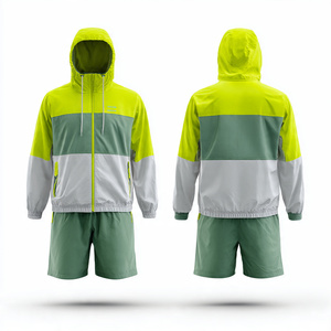 Ensemble imperméable homme femme, veste coupe-vent et short pour randonnée, camping, deux pièces unisexe - Product Image 4