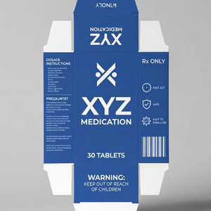Boîtes d'emballage pharmaceutiques personnalisées multi-usages, adaptées aux comprimés, aux capsules, aux médicaments à base de plantes et aux compléments alimentaires - Product Image 1
