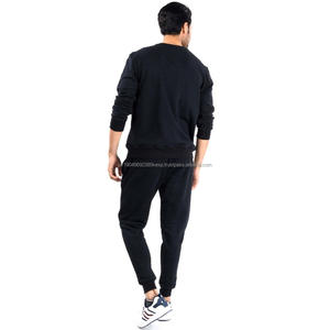 High Quality Pullover <b>Set</b> Crewneck Cotton Stacked Jogging Sweatsuit <b>Sets</b> <b>Men</b> Tracksuit Unisex Custom Hoodie and Jogger <b>Set</b> - Product Image 3