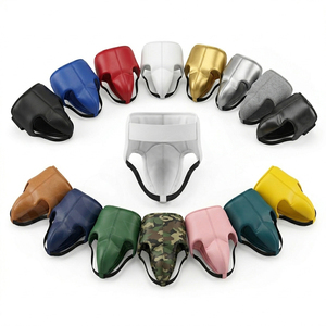 Heavy Duty Solid Plain Color Protective Groin Guard for Martial Arts Boxing MMA Taekwondo Karate Adult Male Training Groin Pads - Product Image 1