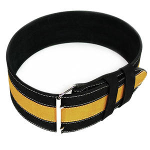 Cinturón de levantamiento de pesas de cuero vacuno transpirable y ajustable de alta calidad para soporte lumbar en gimnasio y powerlifting, venta al por mayor personalizada - Product Image 4