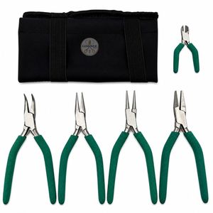 Small Chain Nose Pliers Jewelry Making Tool Kit 4pcs Needle Nose Pliers for <b>Wire</b> Bending <b>Craft</b> Work 4pcs Jewelers Tools Kit Roun - Product Image 1