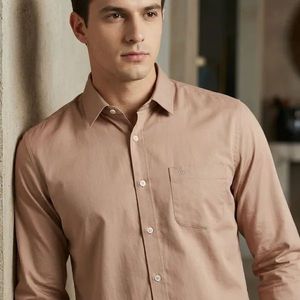 Camisa Formal de Satén de Algodón de Manga Larga para Hombre, Cierre Frontal con Botones, Tela Cómoda, Corte Clásico para Negocios - Product Image 2