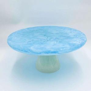 Support à gâteau élégant en résine fait main, plateau de présentation de luxe pour desserts, cupcakes, muffins, fêtes de mariage et décoration de table élégante pour la maison - Product Image 3