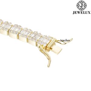 Export Quality Gold Plated Moissanite Diamond Tennis Bracelet Hip Hop Jewelry for <b>Men</b> Women Indian Supplier for Export - Product Image 2
