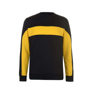เสื้อสเวตเชิ้ตผู้ชายสีดำเหลือง คอวี ทรงปกติ สวมใส่สบาย เหมาะสำหรับฤดูใบไม้ร่วง - Product Image 2