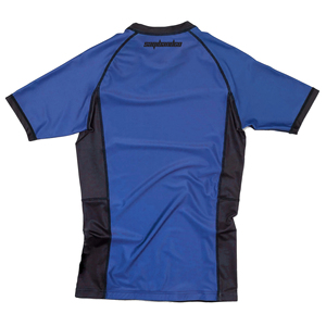 Camiseta de Compresión de Manga Corta de Secado Rápido para Hombre, Marca Saqibandco, Color Azul, para Entrenamiento de Artes Marciales Mixtas - Product Image 2