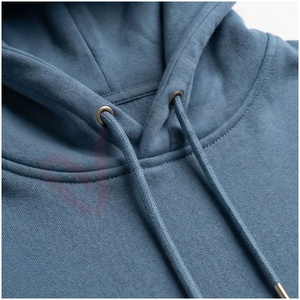 Ensemble de survêtement bleu à capuche pour homme, manches longues, couleur unie, coupe décontractée, respirant, 100 % coton, poids moyen, idéal pour l'automne - Product Image 4