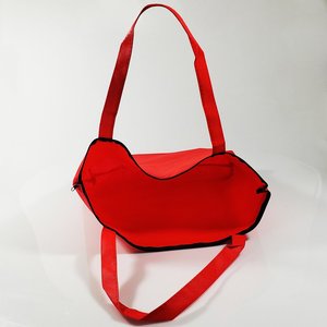 Bolsa Tote Roja con Cremallera, Refuerzo en el Costado, Asa de Tela, Lista para Impresión Personalizada, Venta al por Mayor, Promocional, para Eventos, Regalos, Compras - Product Image 6