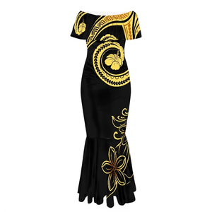 Samoan Dresses Women's <b>Sexy</b> Off the Shoulder Long Prom Elegant Evening <b>Gown</b> Party Dresses - Product Image 1
