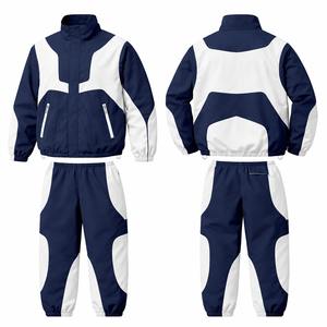 Conjunto Deportivo Cortavientos de Alta Calidad 2026, Chaqueta con Cremallera y Pantalones de 2 Piezas, 100% Nailon, Impermeable, Ropa Urbana Unisex - Product Image 1