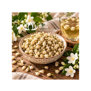 Bourgeons de fleurs de jasmin séchés du Vietnam, bleu lotus, tige verte, blanc, Ha Giang Dylan Vu, durée de conservation de 24 mois, décoration d'événements, centre de table - Product Image 1